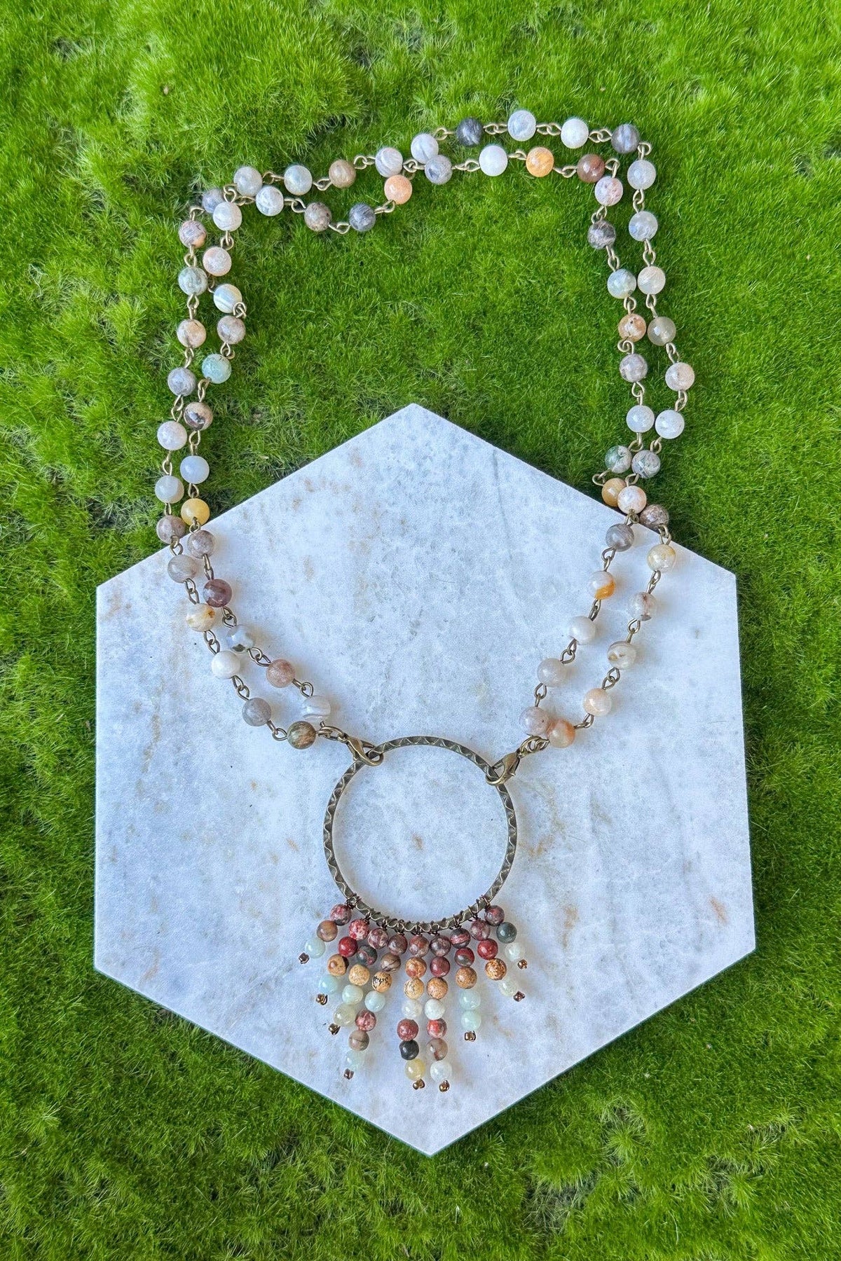 Dylan Collective Beaded & Bronze Necklaces