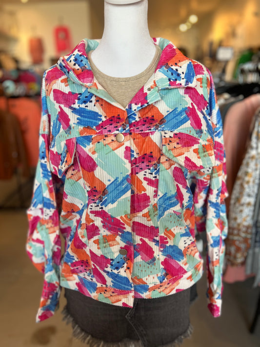 Multi Colored Jean Jacket