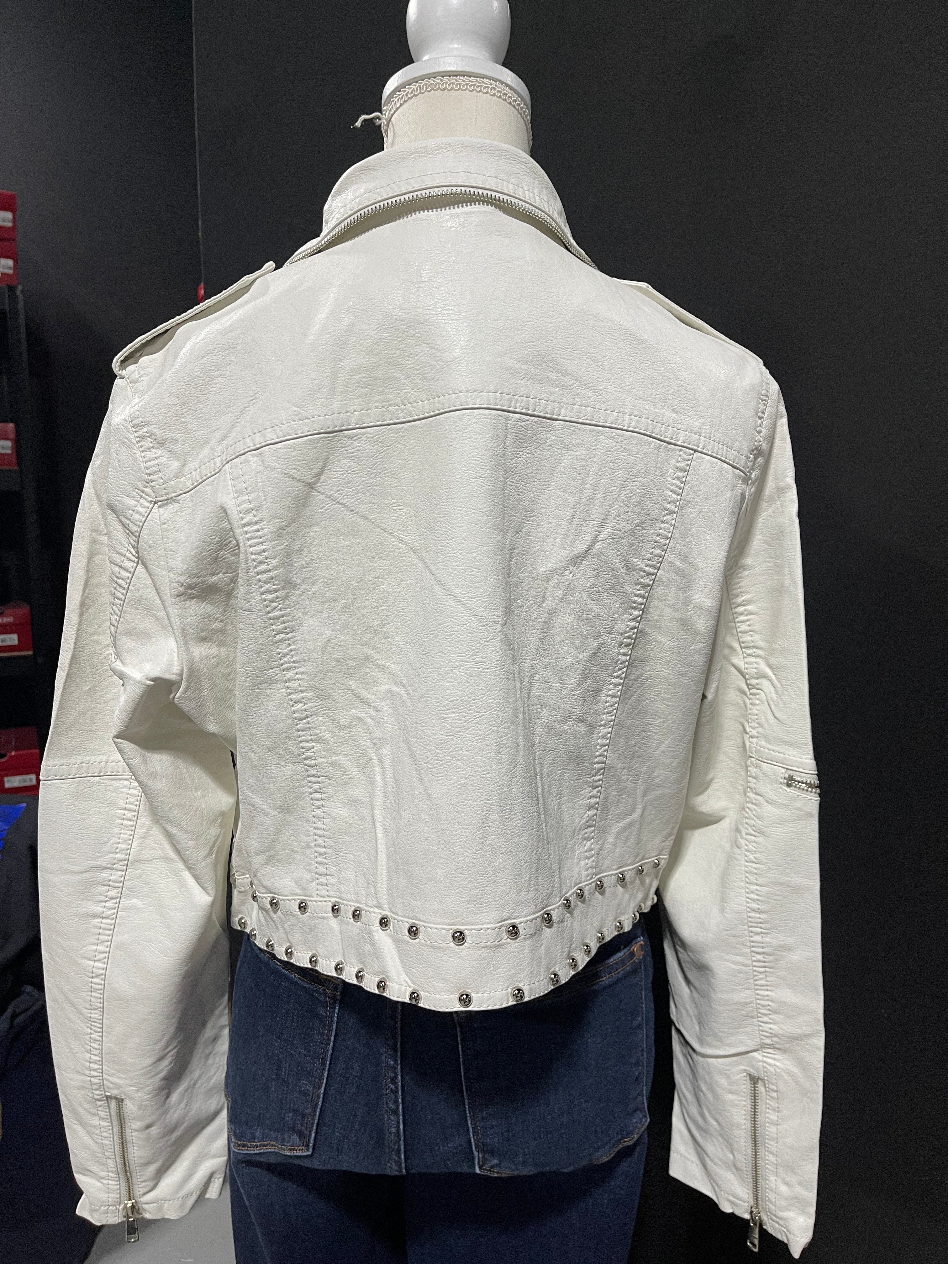 White Leather Jacket