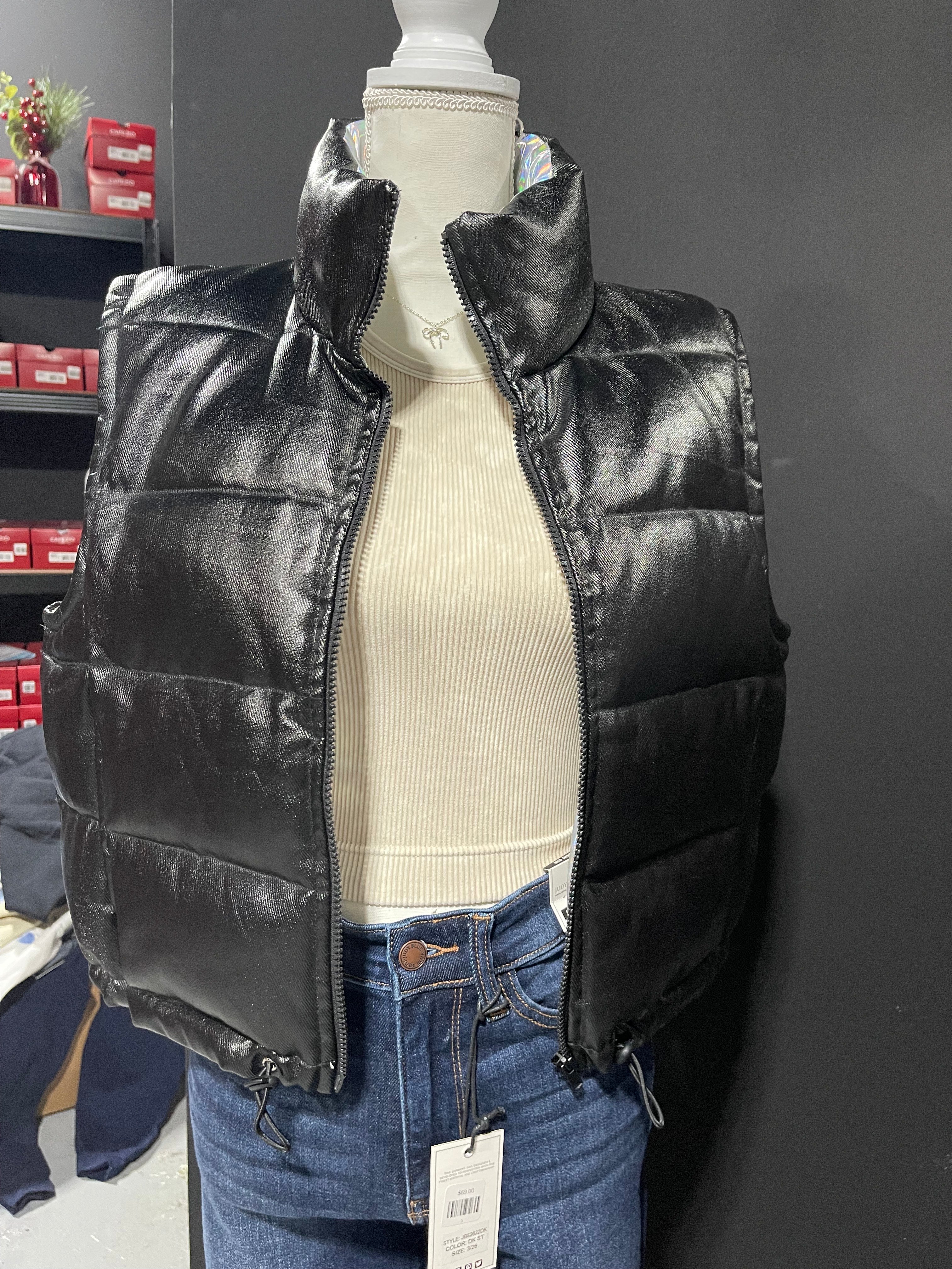 Black puffer jacket