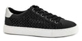 Keep Scrolling Black Leather Tie Shoes