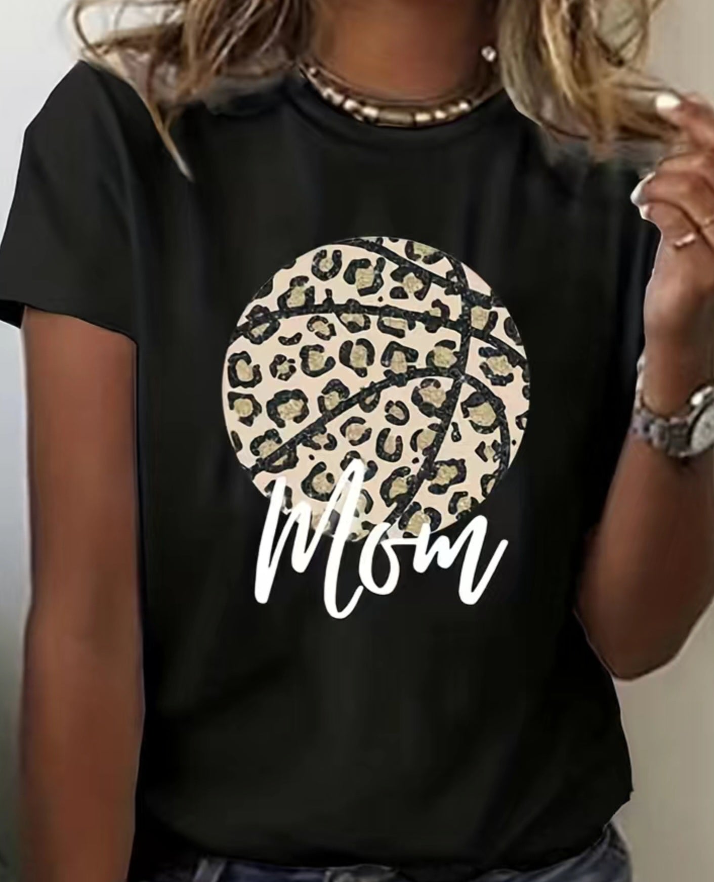 Basketball Cheetah Mom