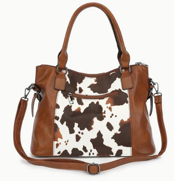 Cow print bags