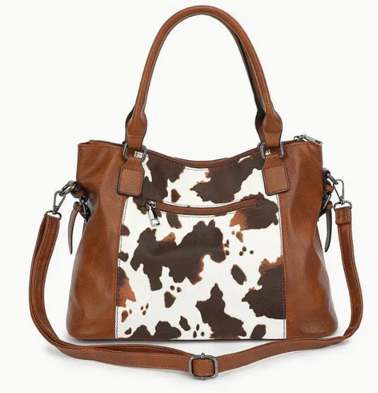 Cow print bags