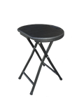 Black Super Sturdy Folding Stool