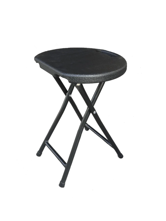 Black Super Sturdy Folding Stool