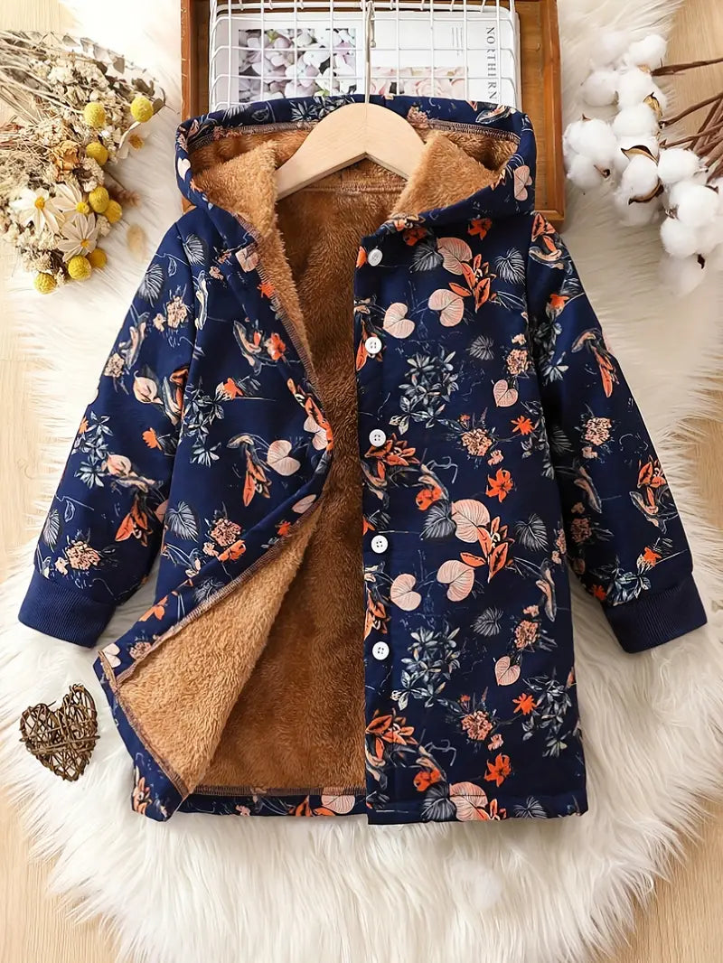 Floral Youth Fleece Lined Jacket