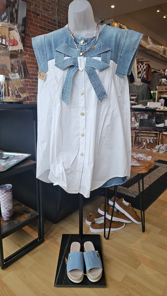 Ribbon Demi Blouse
