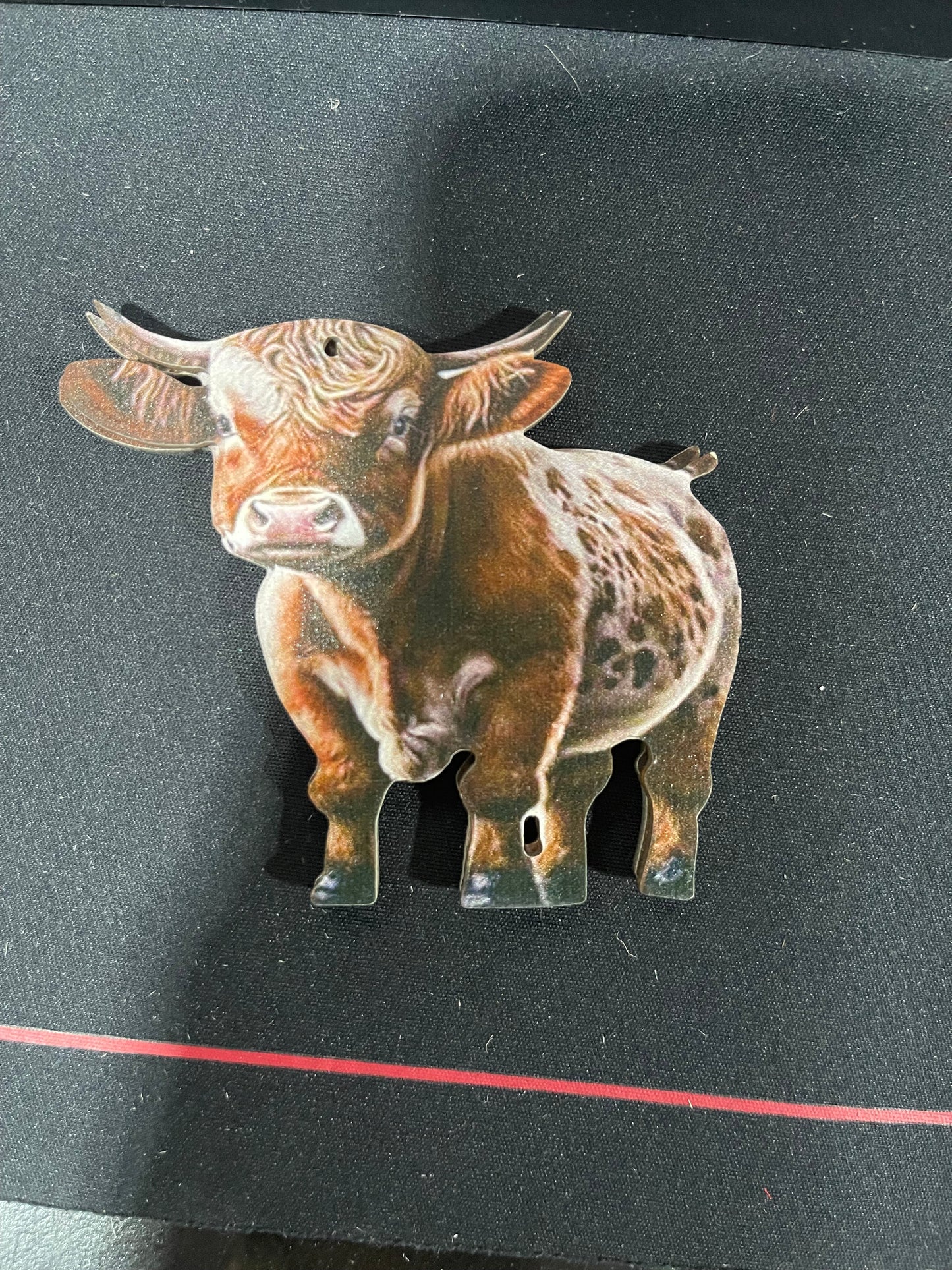 wooden cow ornaments