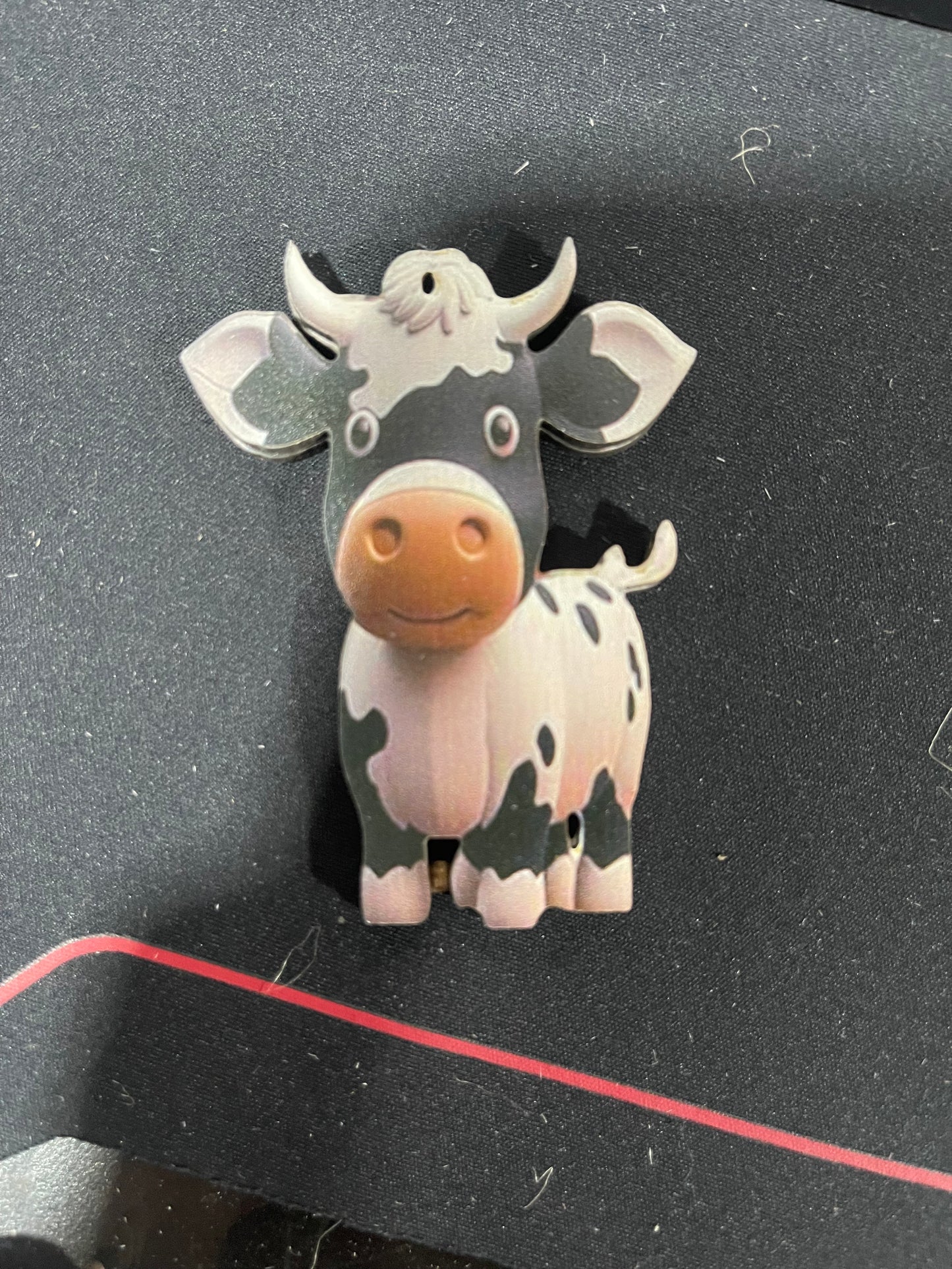 wooden cow ornaments