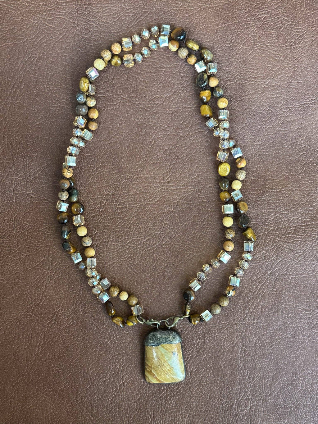 Dylan Collective Beaded & Bronze Necklaces
