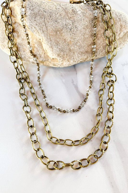 Cybil Necklace in Bronze