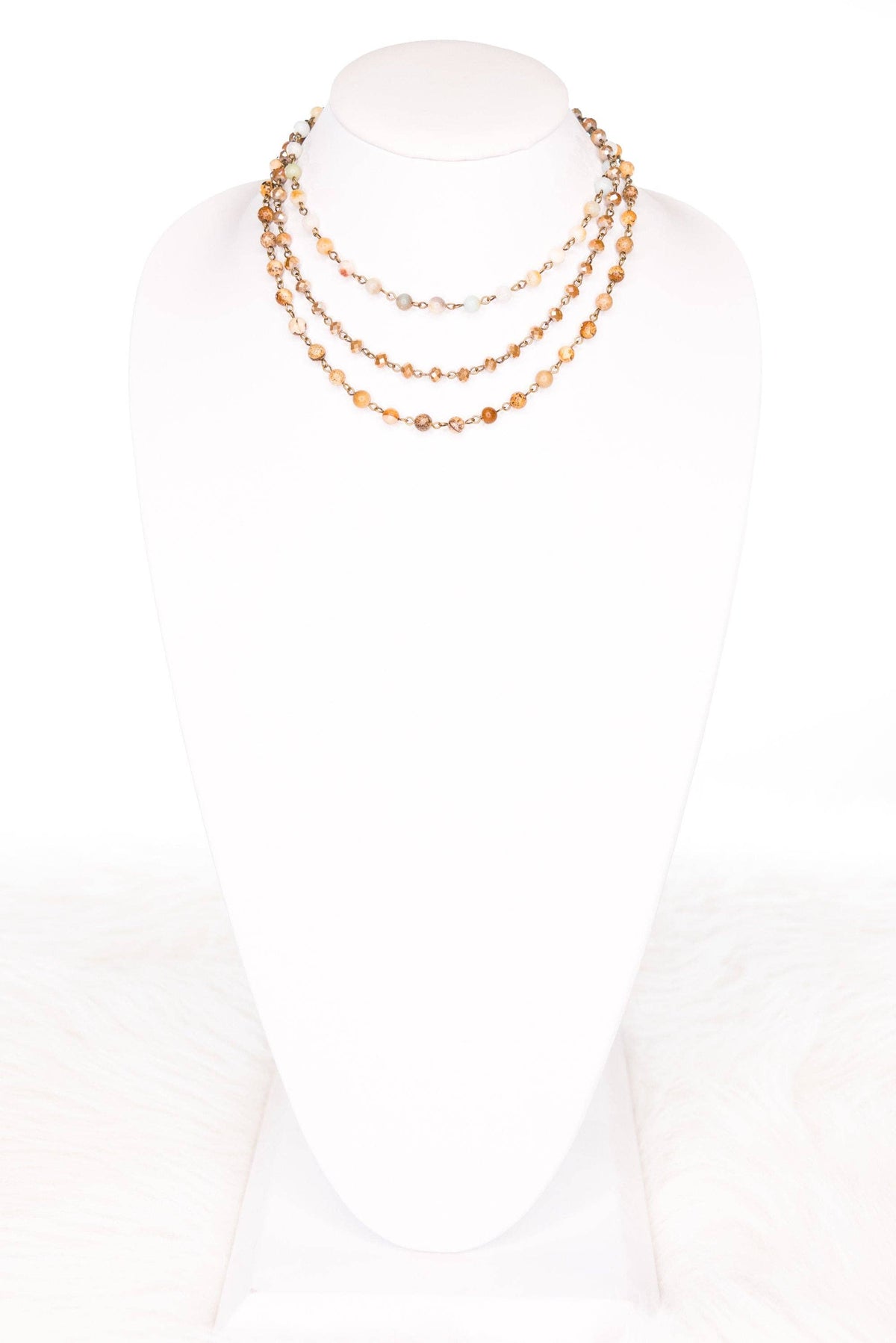 Lisa Necklace in Jasper and Amazonite