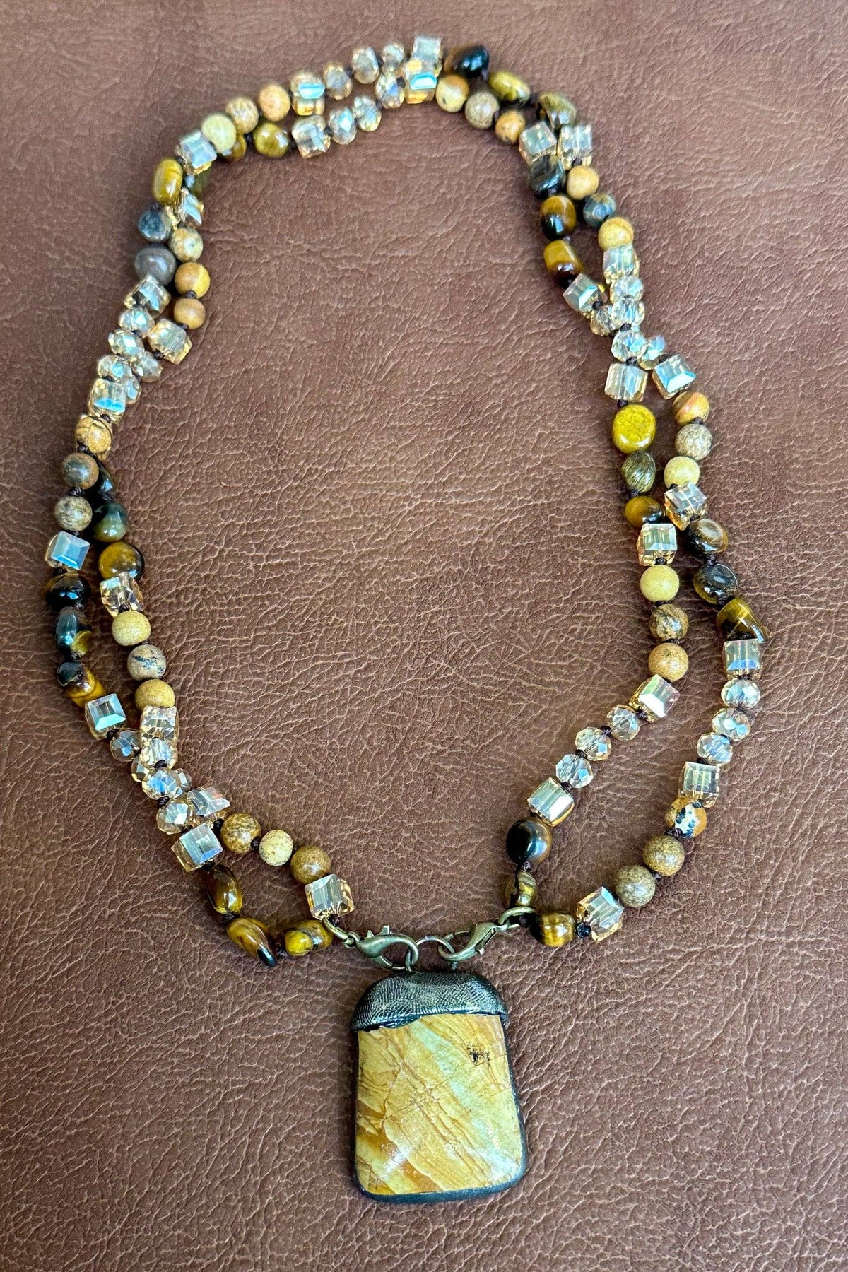 Dylan Collective Beaded & Bronze Necklaces