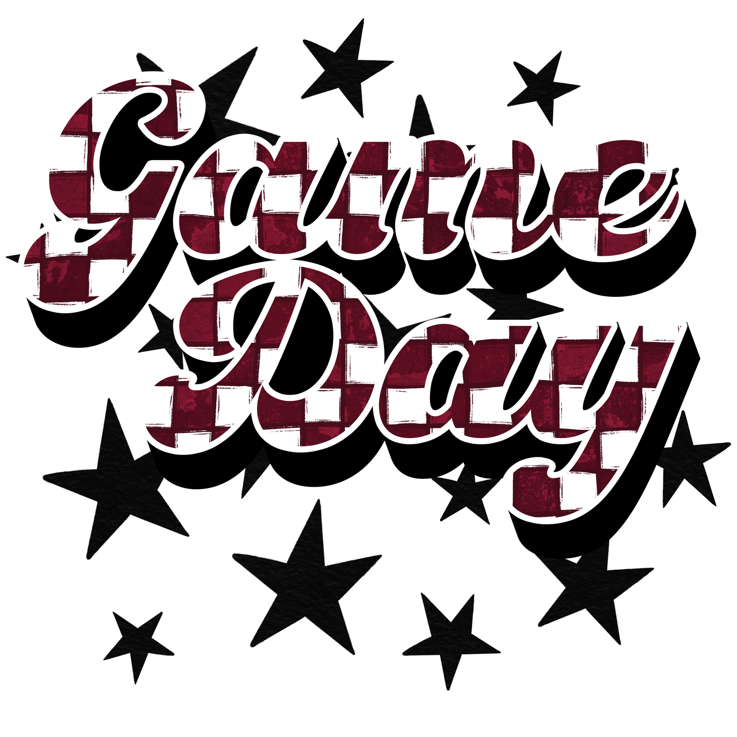Red n White Checkered Spirit Wear