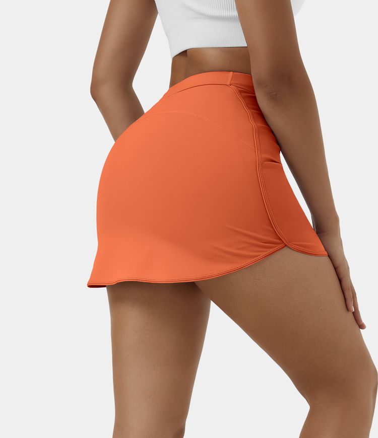 High Waisted Golf Skirt with shorts