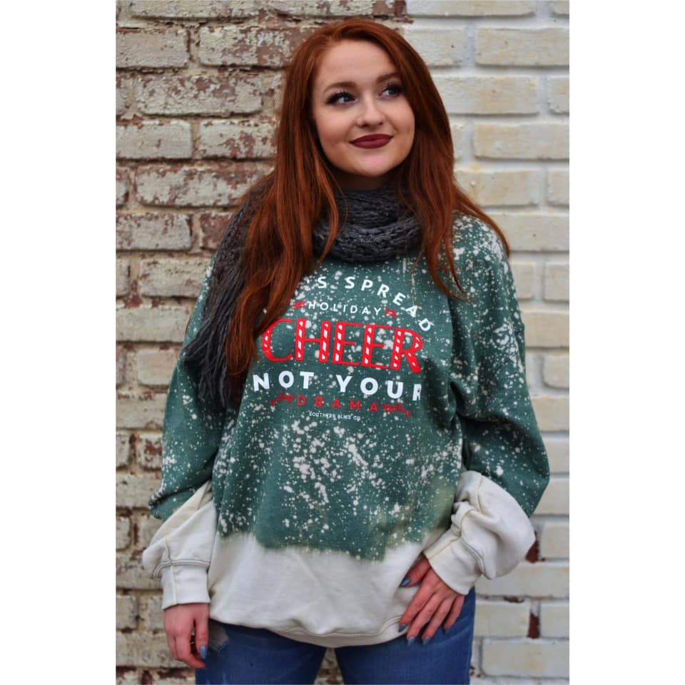 Bleached Holiday Cheer Crewneck