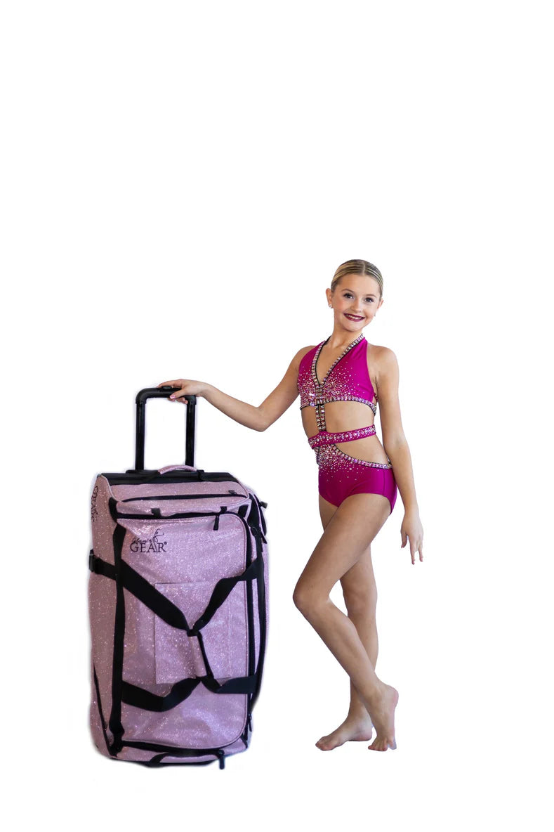 Glam'r Gear® Mobile Changing Station™ Dance Duffel Bag with Built-In uHide® Rack