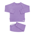 Purple Lily Crew Neck Jogger Set