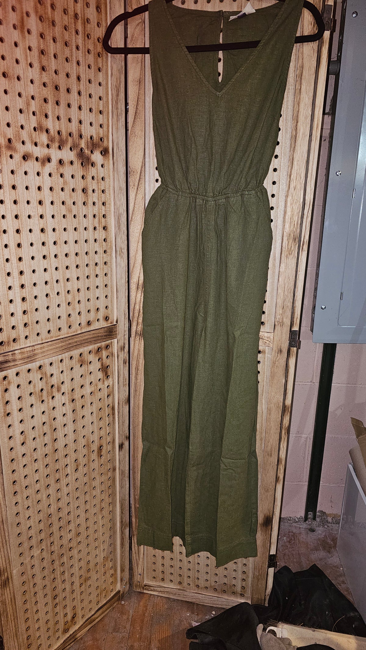 Green Sleeveless Romper