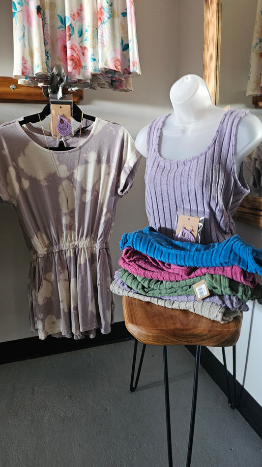 Tie dye Romper Short Set
