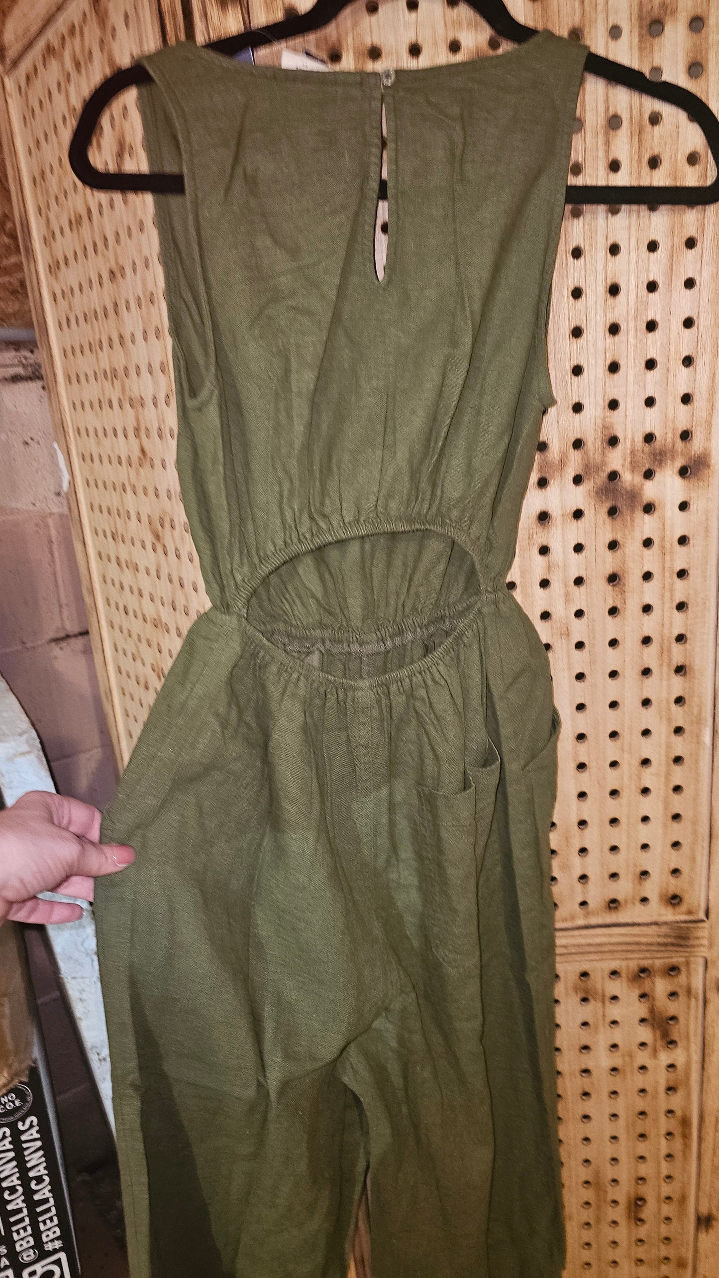 Green Sleeveless Romper