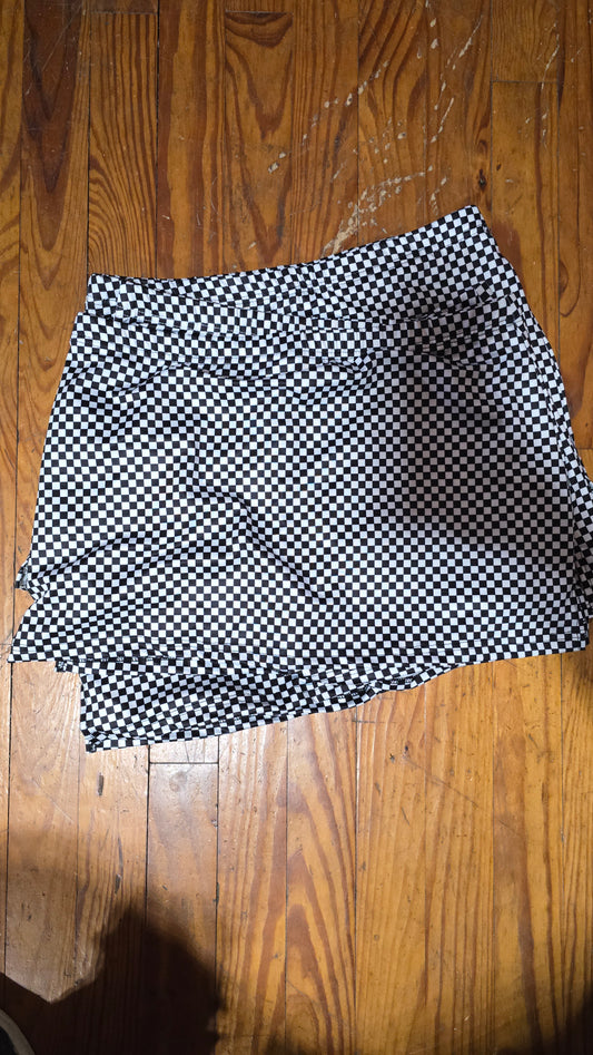 Checkered Skort