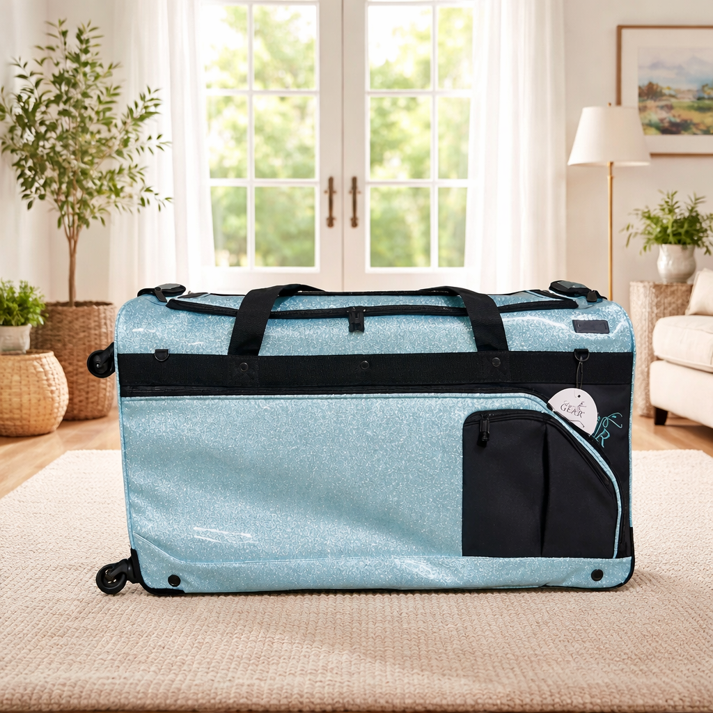 Glam R Gear Mobile Changing Station Duffel Bag with Built-In uHide® Rack,