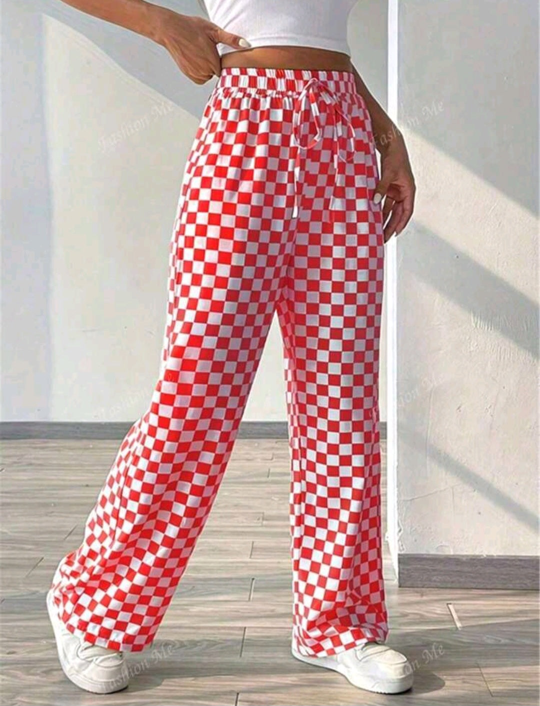 Red n White Checkered Spirit Wear