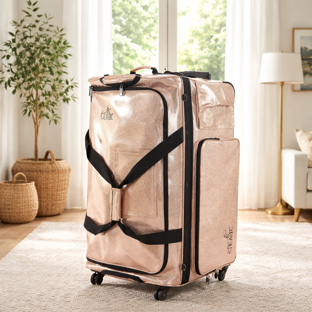Glam R Gear Mobile Changing Station Duffel Bag with Built-In uHide® Rack,