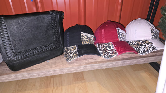 Leopard Patch Trucker Hats