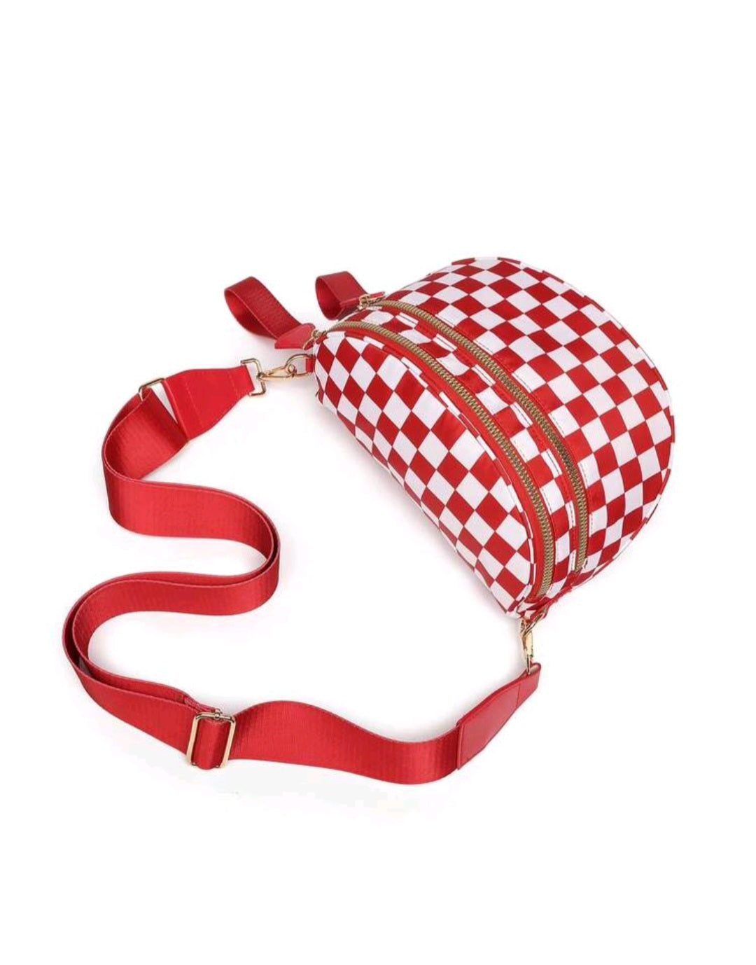 Checkered Cross Body Bag