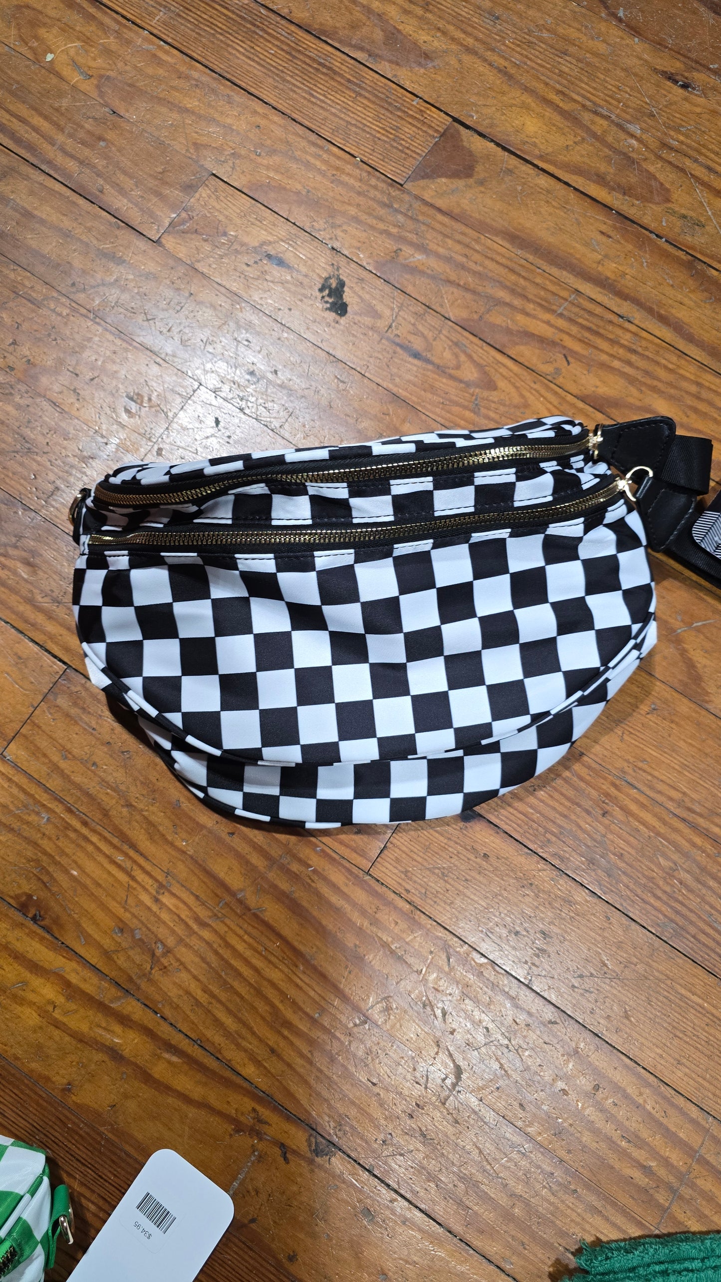 Checkered Cross Body Bag
