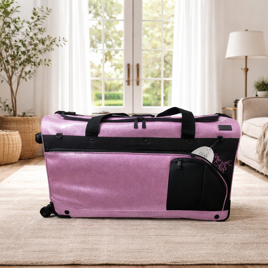 Glam R Gear Mobile Changing Station Duffel Bag with Built-In uHide® Rack,