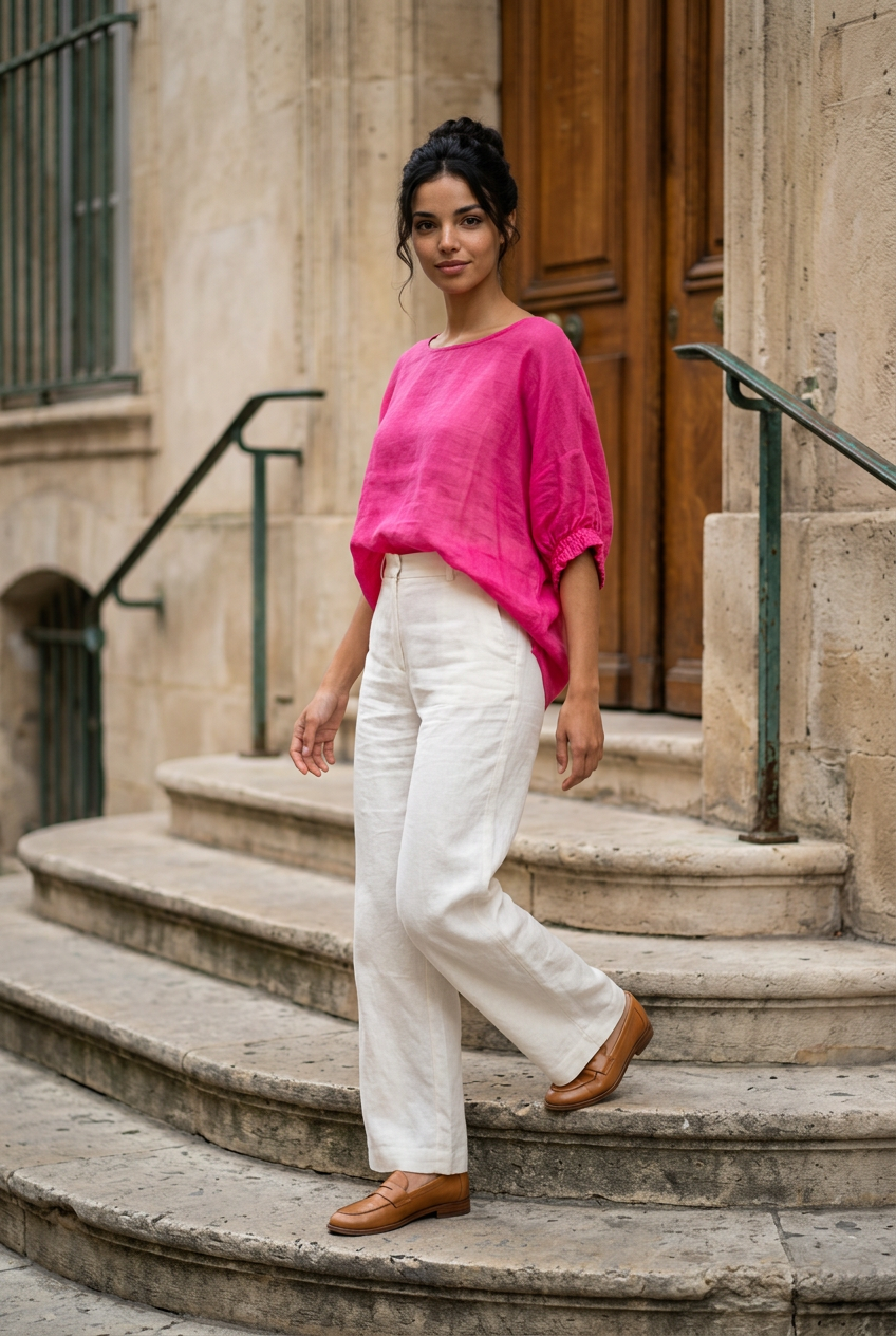 Batwing Hi-Lo Dolman Blouse