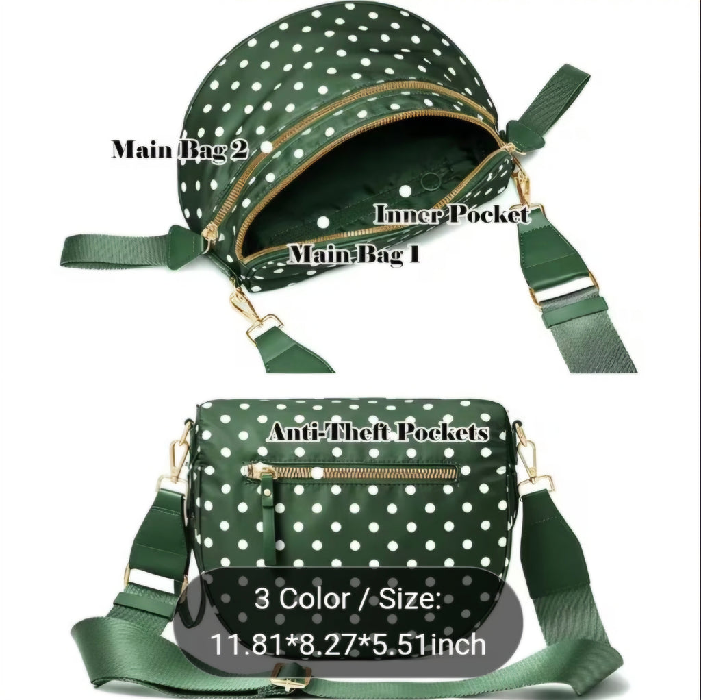 Polka Dot Cross Body Bag