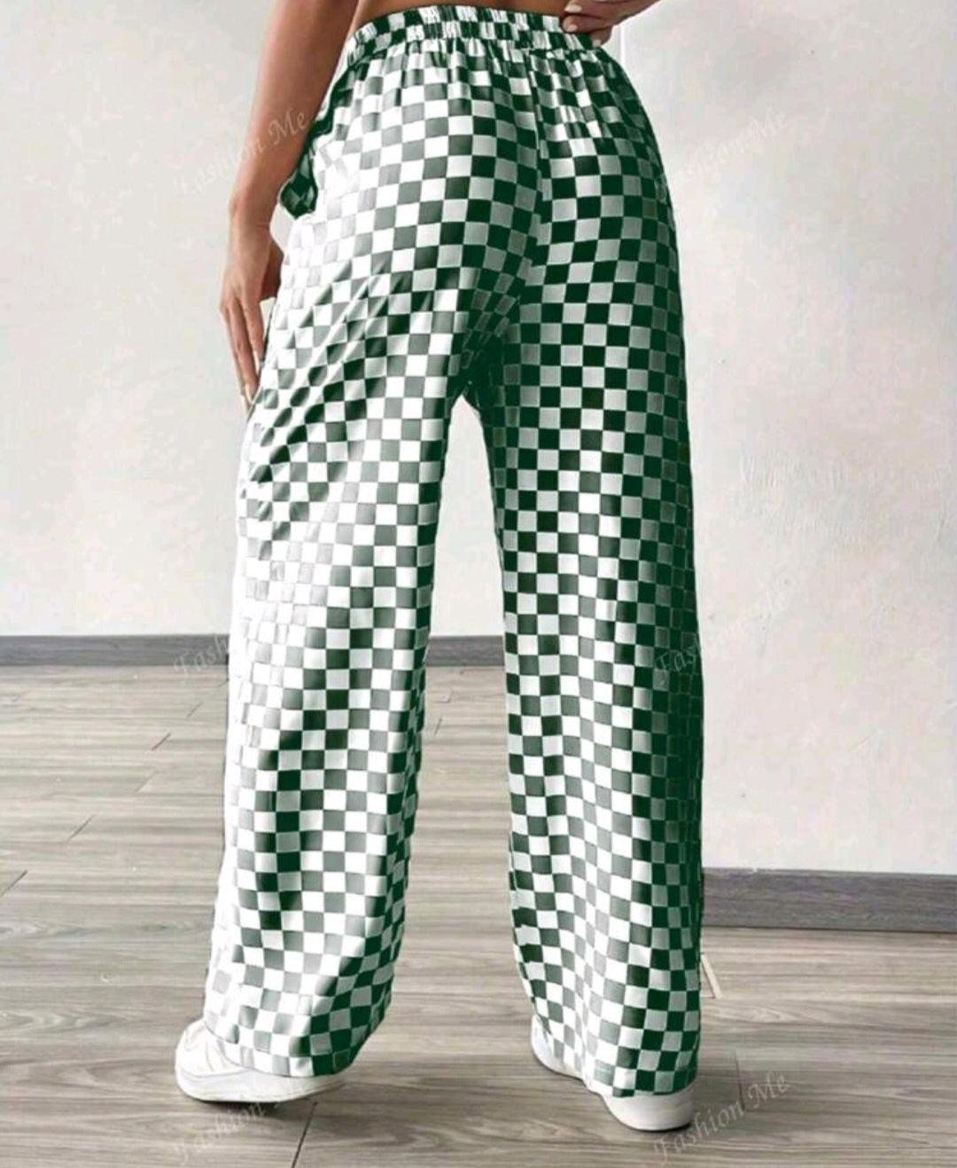 Green & White Checkered Spirit Wear
