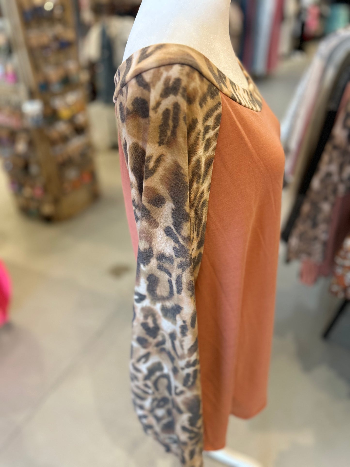 Pink Leopard Boxy Tunic