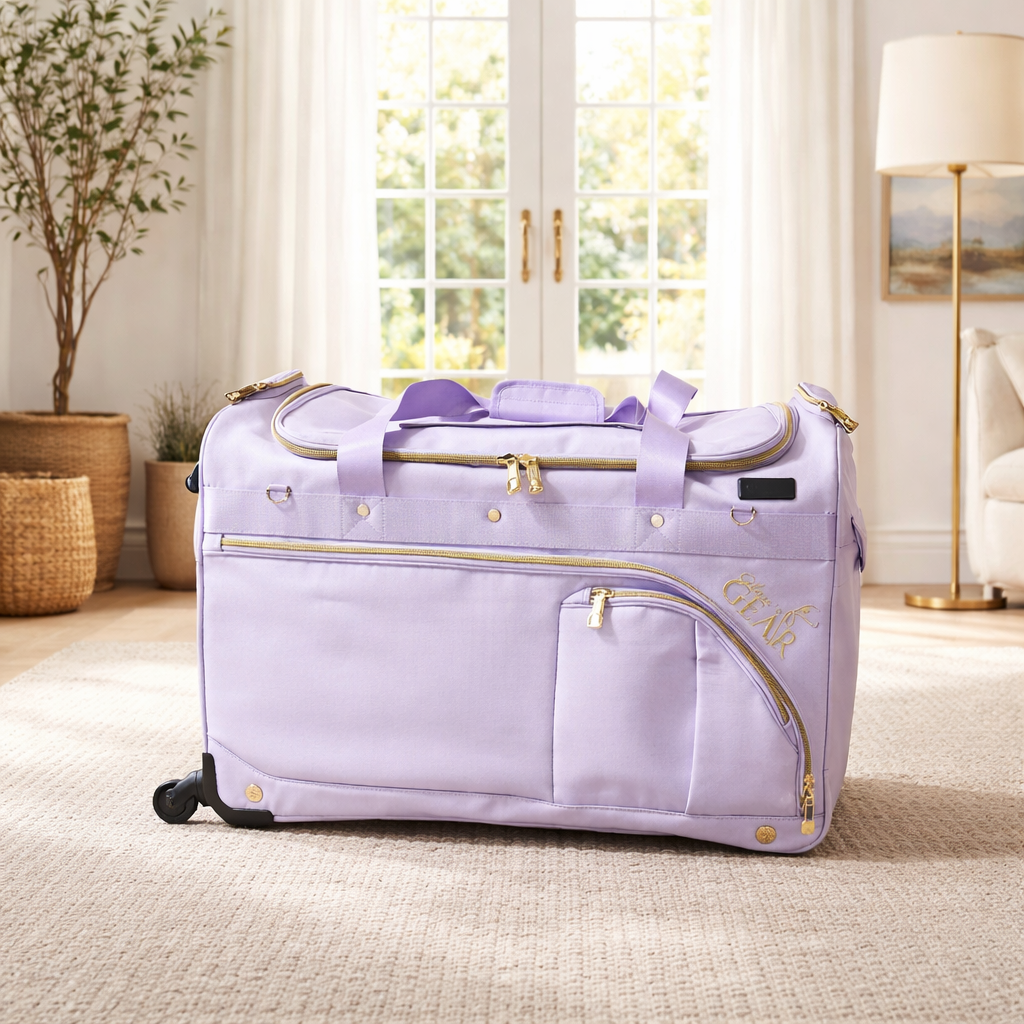 Glam R Gear Mobile Changing Station Duffel Bag with Built-In uHide® Rack,