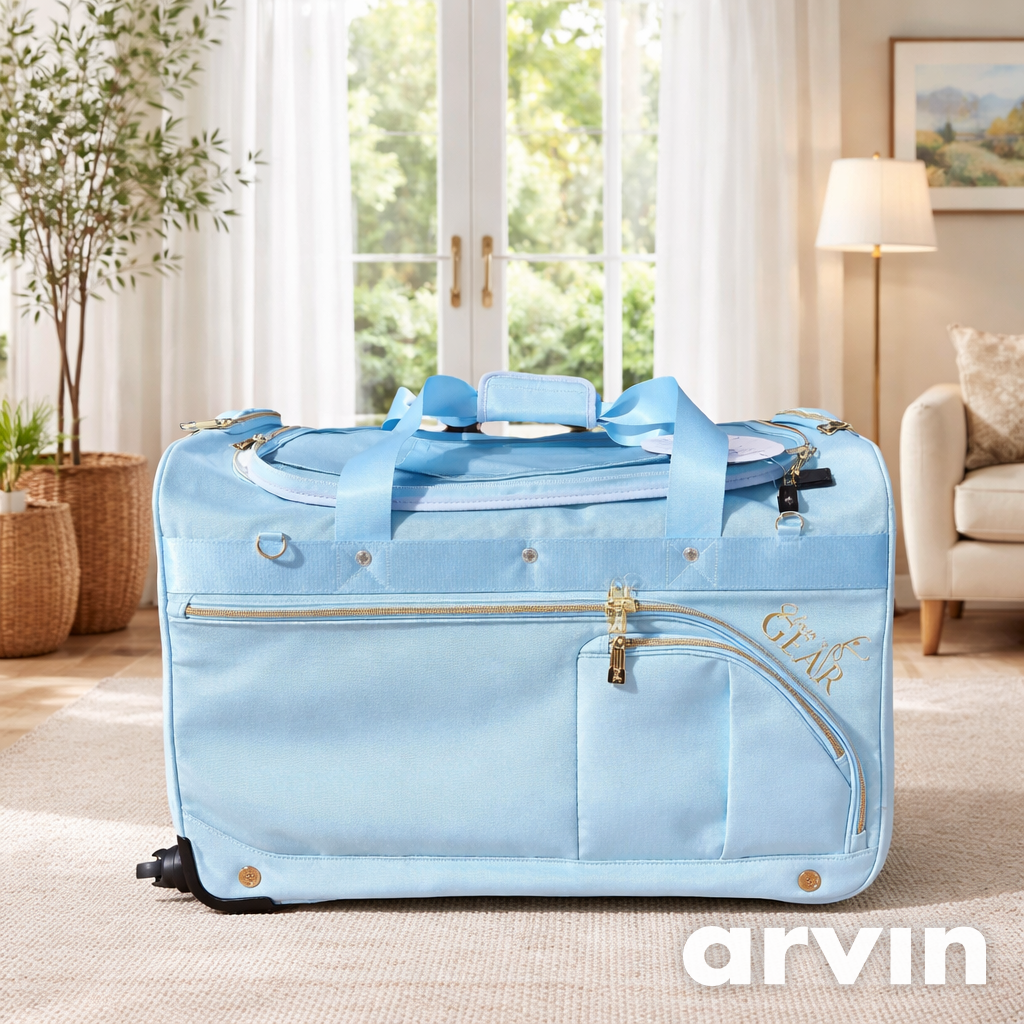 Glam R Gear Mobile Changing Station Duffel Bag with Built-In uHide® Rack,