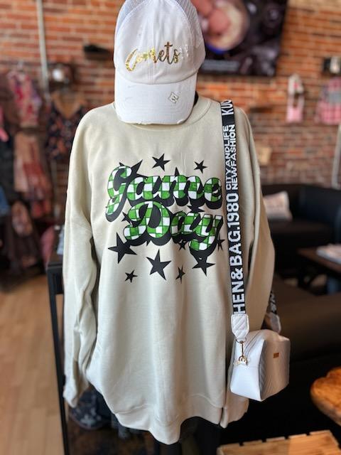 Green & White Checkered Spirit Wear