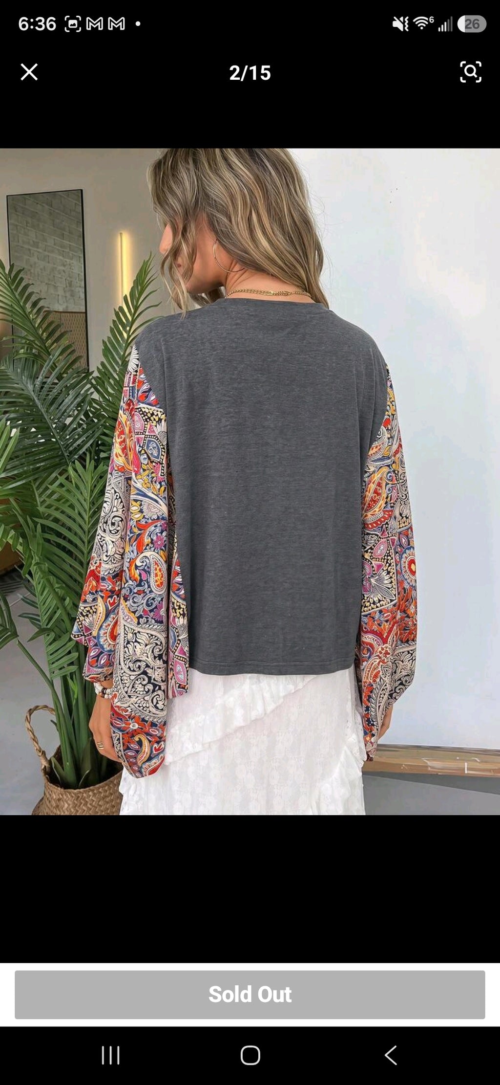 Paisley Batwing Glory Eagle Top