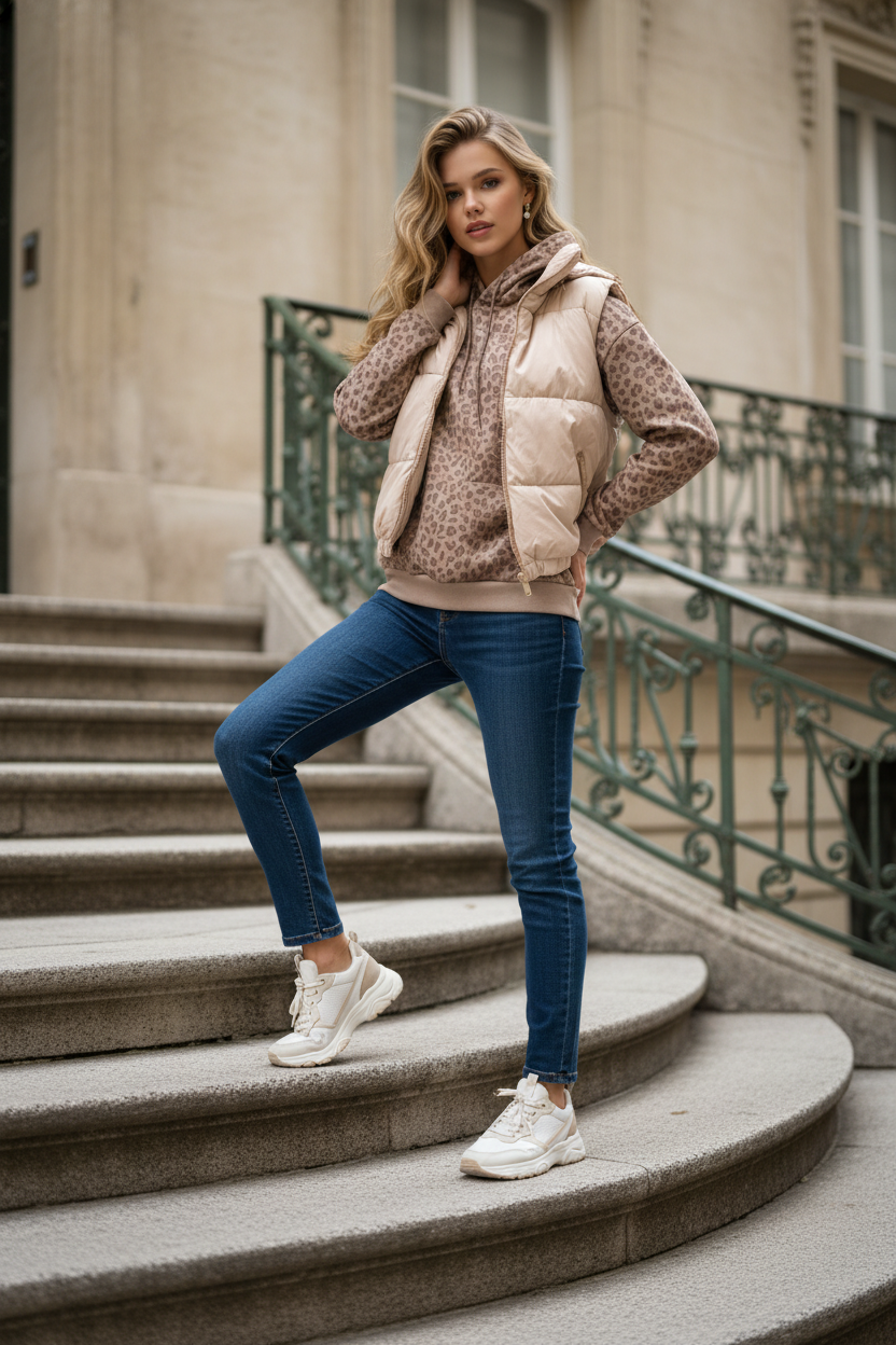 Puffer Zip Up Vests