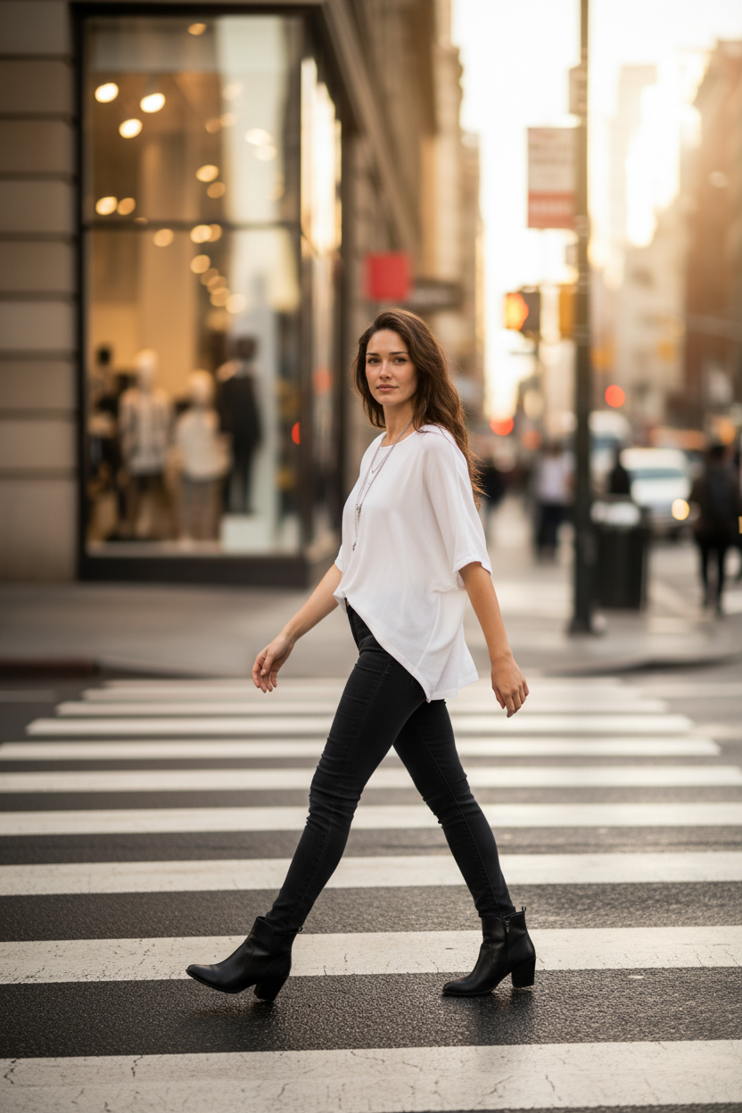 Batwing Hi-Lo Dolman Blouse