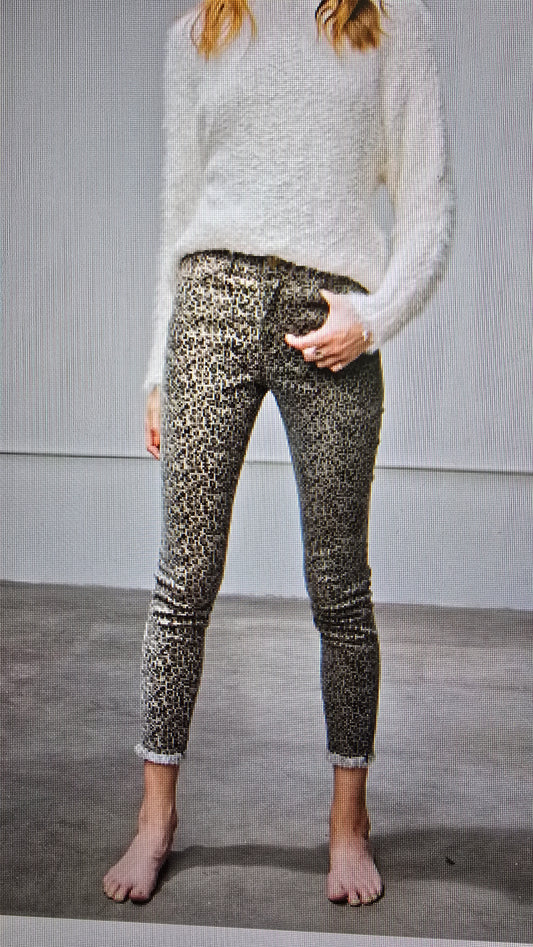 Leopard Twill Pants