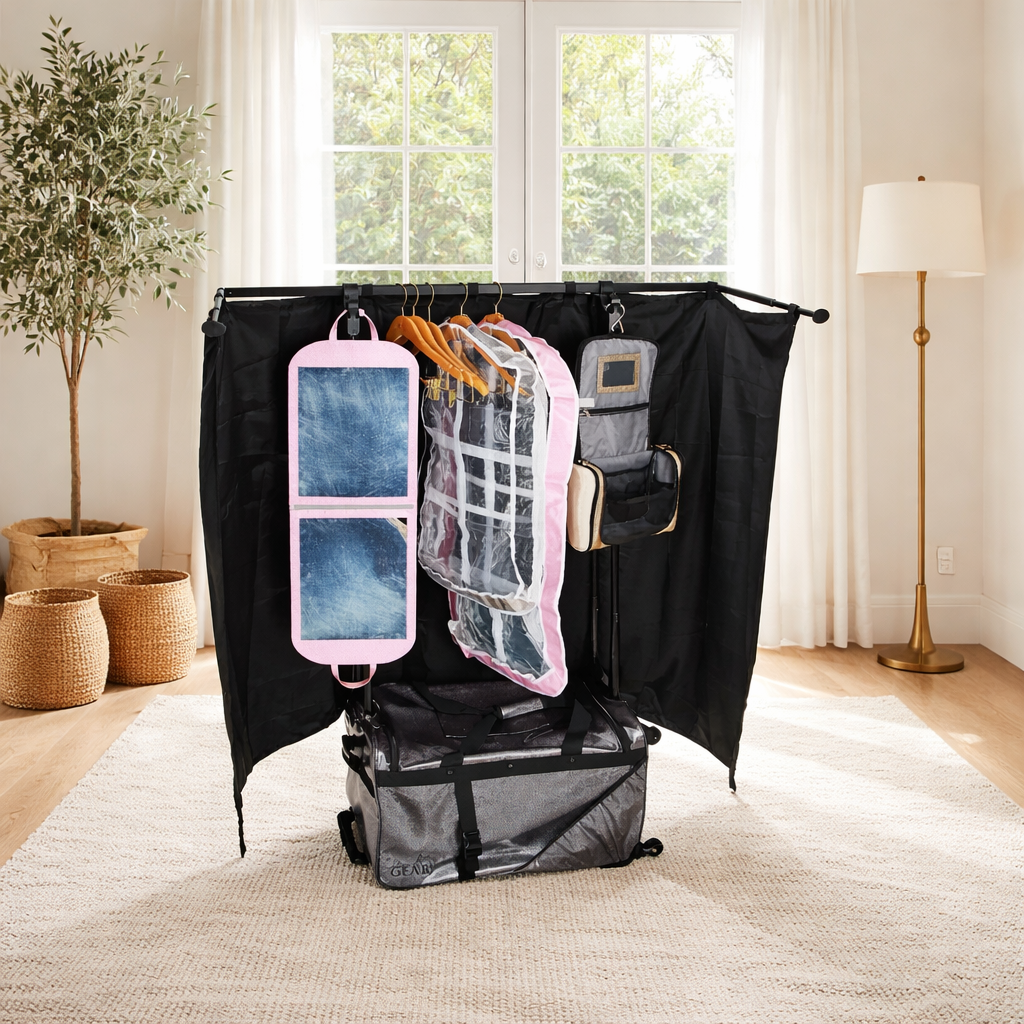 Glam R Gear Mobile Changing Station Duffel Bag with Built-In uHide® Rack,