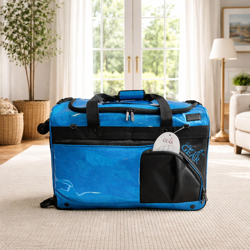 Glam R Gear Mobile Changing Station Duffel Bag with Built-In uHide® Rack,