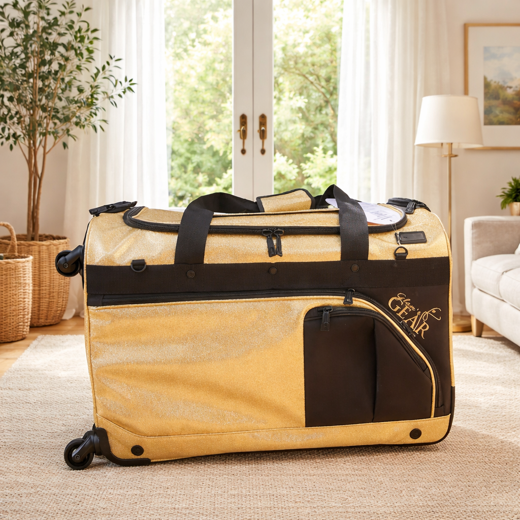 Glam R Gear Mobile Changing Station Duffel Bag with Built-In uHide® Rack,