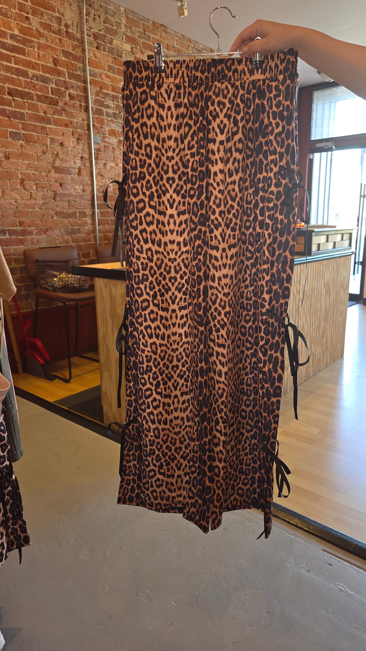 Leopard Bow Pants