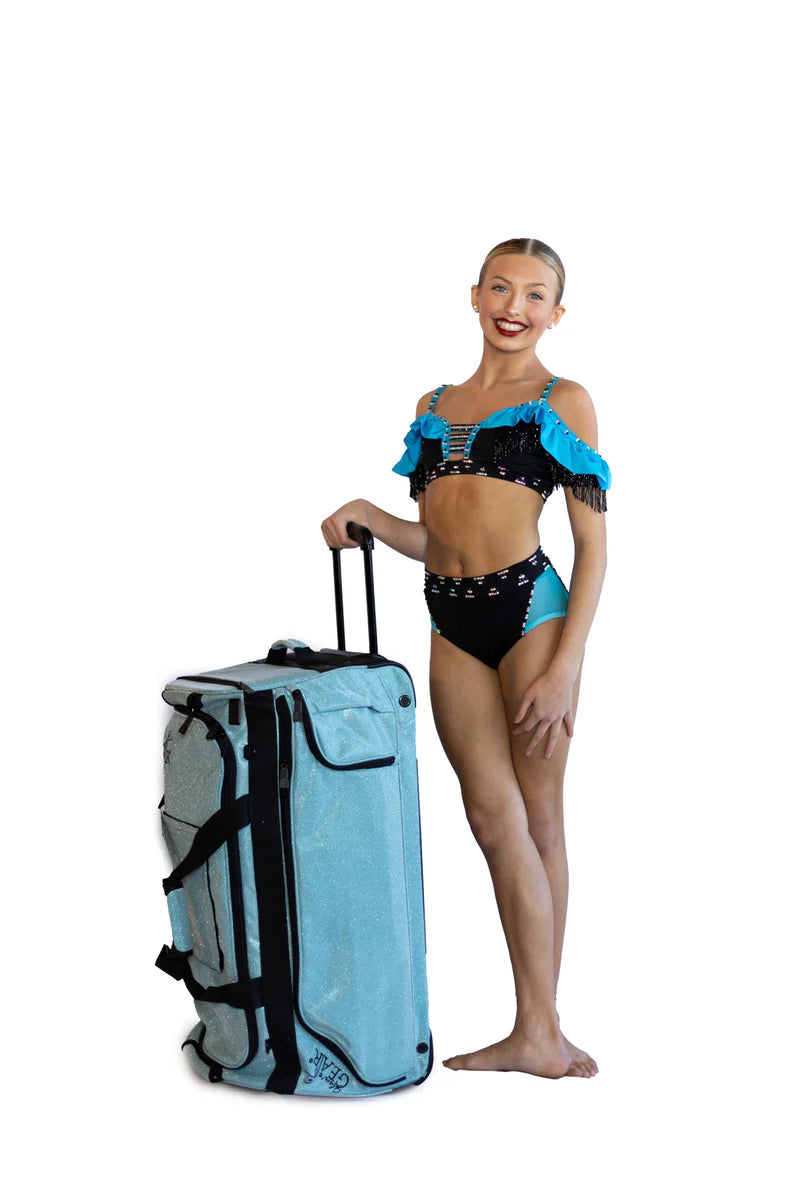 Glam'r Gear® Mobile Changing Station™ Dance Duffel Bag with Built-In uHide® Rack